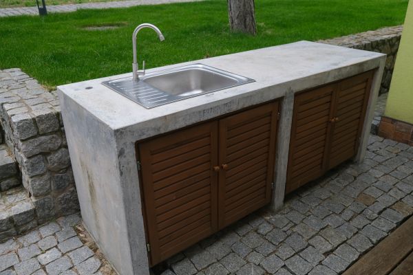 Exterior Cabinet Installation in Conroe